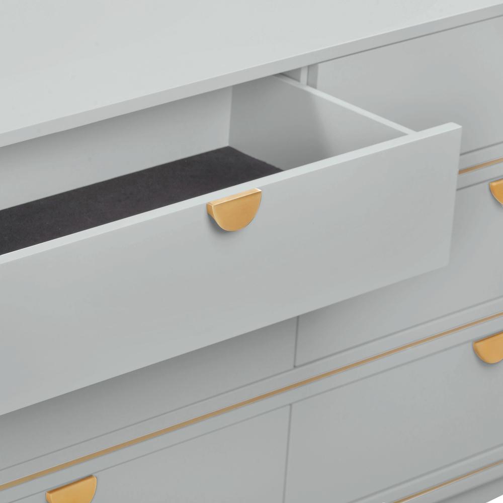 Julieta Grey 6 Drawer Dresser. Picture 4