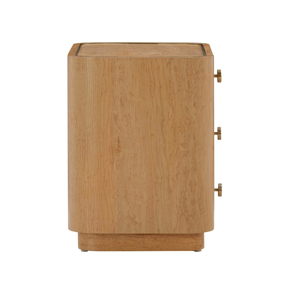 Abigail Natural Birdseye Maple Nightstand. Picture 4