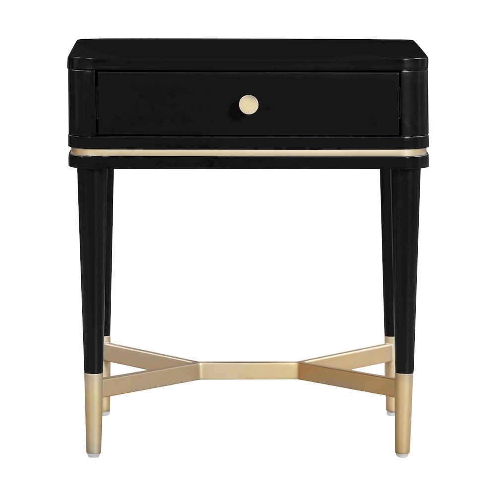 Julieta Black Nightstand. Picture 3