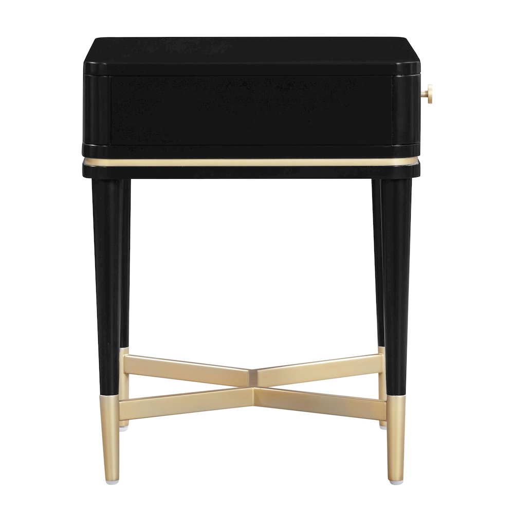 Julieta Black Nightstand. Picture 4