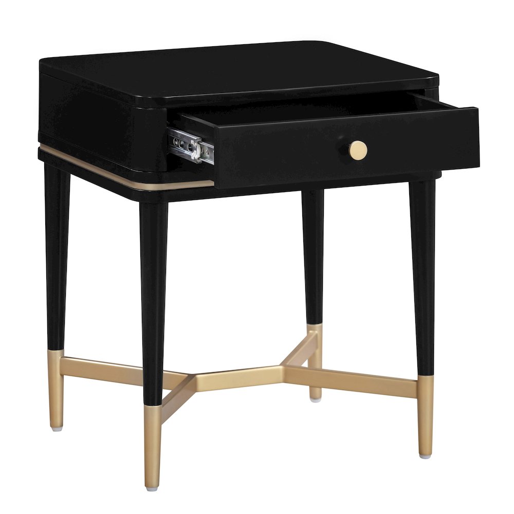 Julieta Black Nightstand. Picture 7