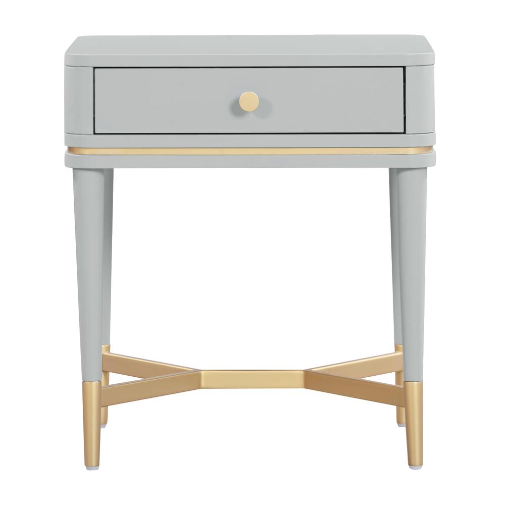 Julieta Grey Nightstand. Picture 2
