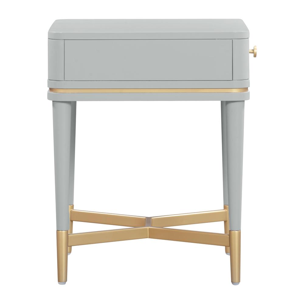 Julieta Grey Nightstand. Picture 3
