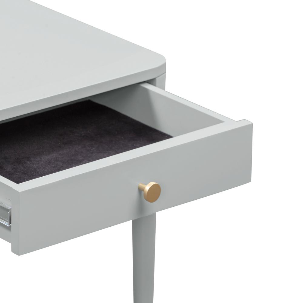 Julieta Grey Nightstand. Picture 4