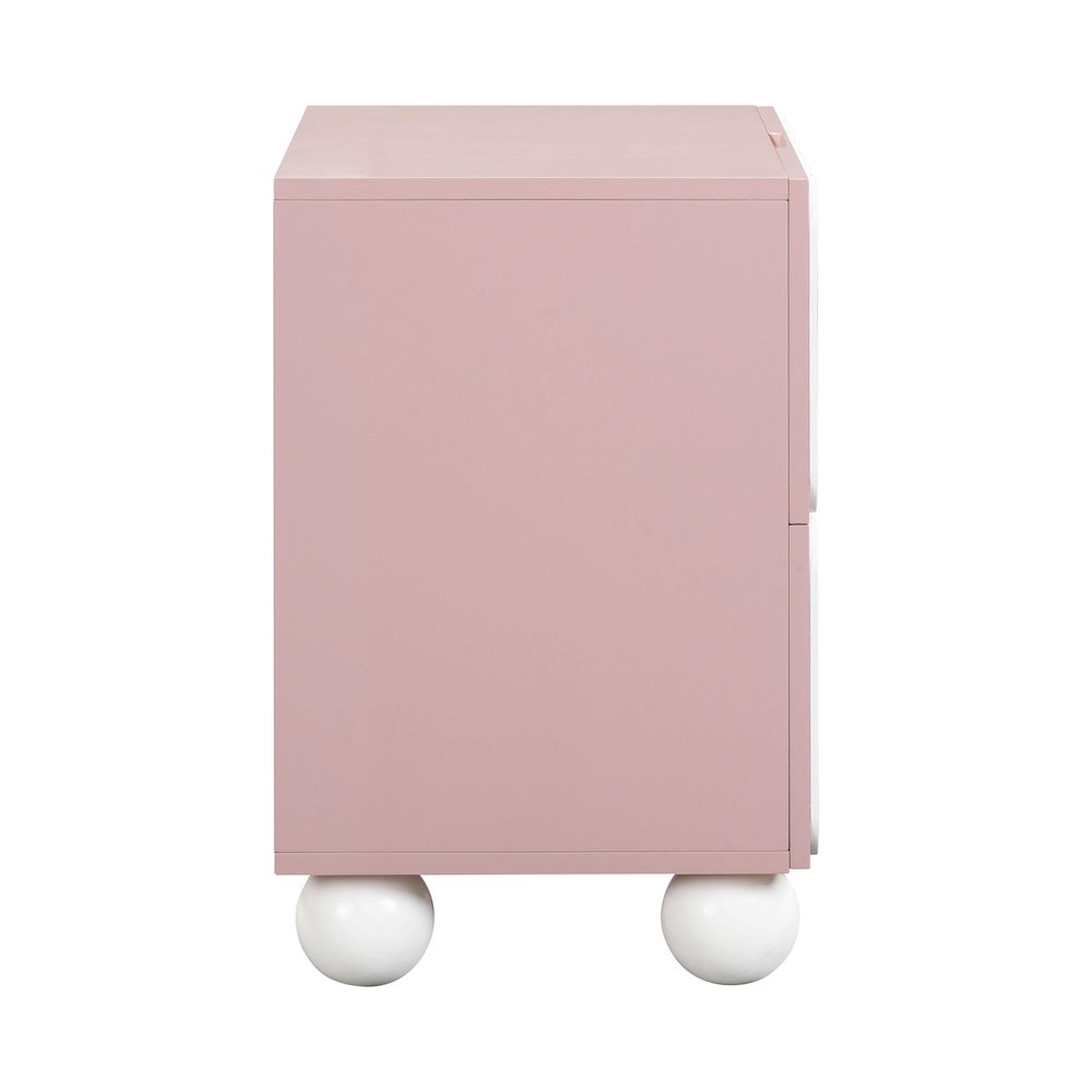 Tori Motif Mauve Nightstand. Picture 4