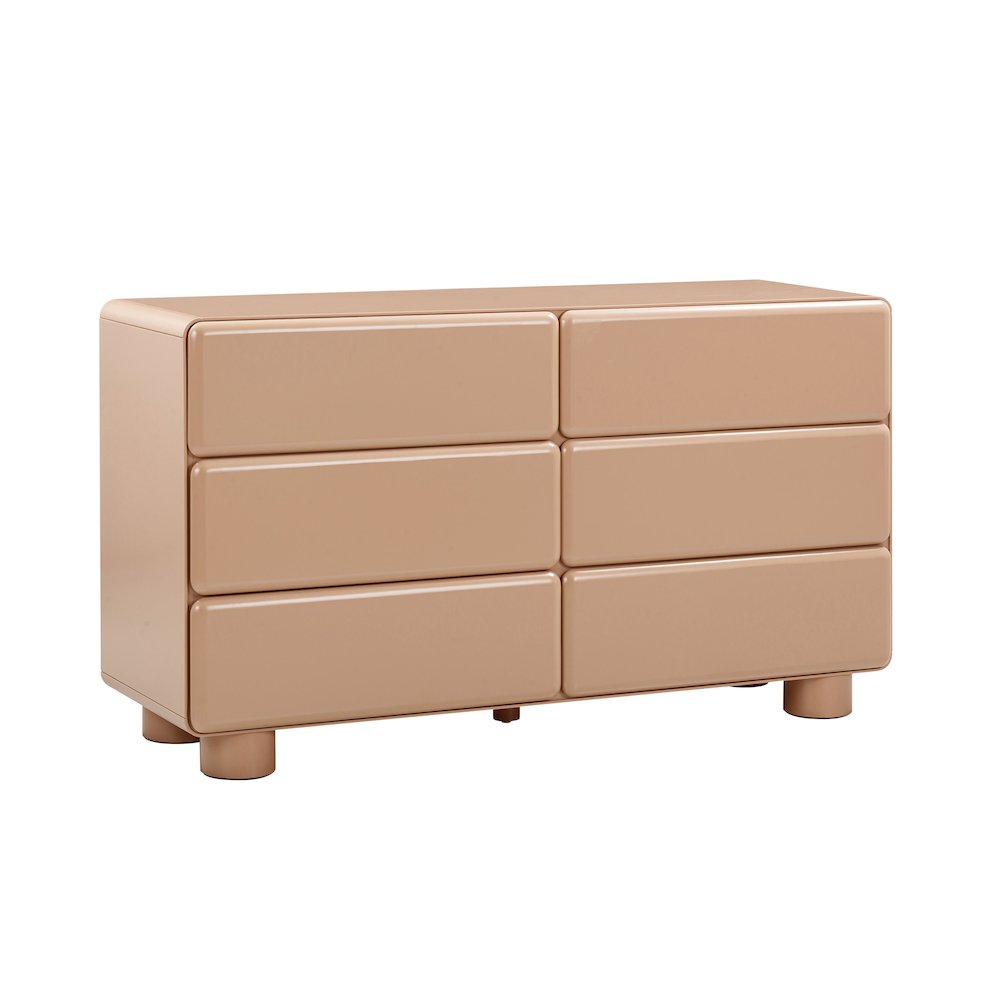 Tammy Taupe 6-Drawer Dresser. Picture 1