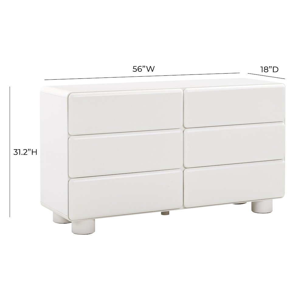 Tammy White 6-Drawer Dresser. Picture 6
