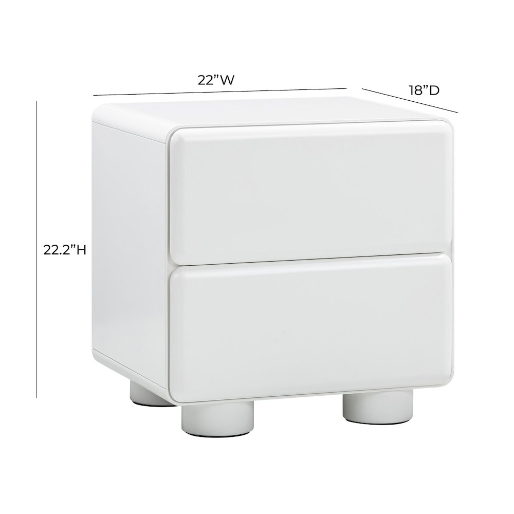 Tammy White Nightstand. Picture 7