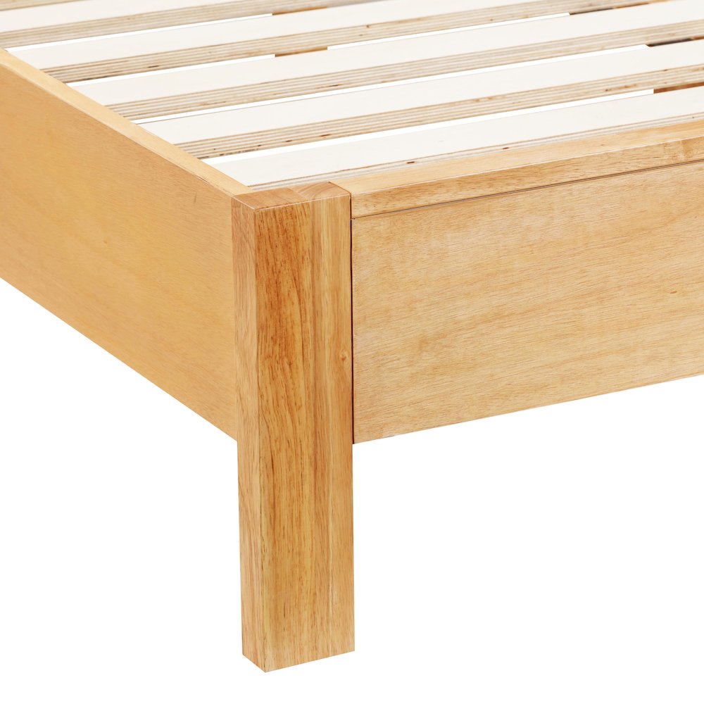 Grappa Natural Wood & Rattan Queen Bed. Picture 5