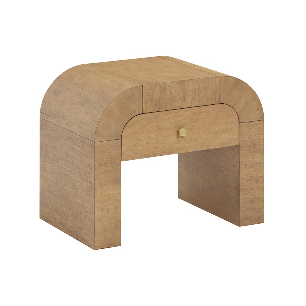 Hump Natural Nightstand. Picture 1