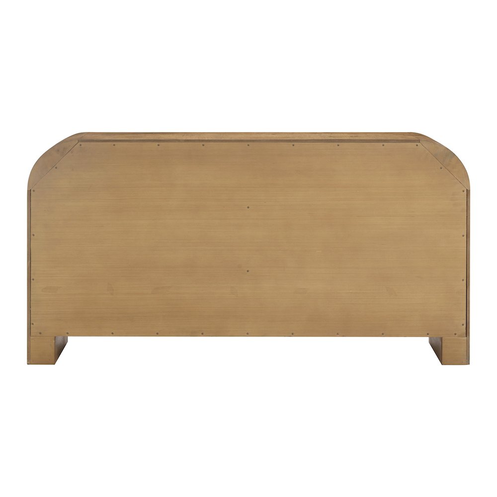 Hump 6 Drawer Natural Dresser. Picture 5