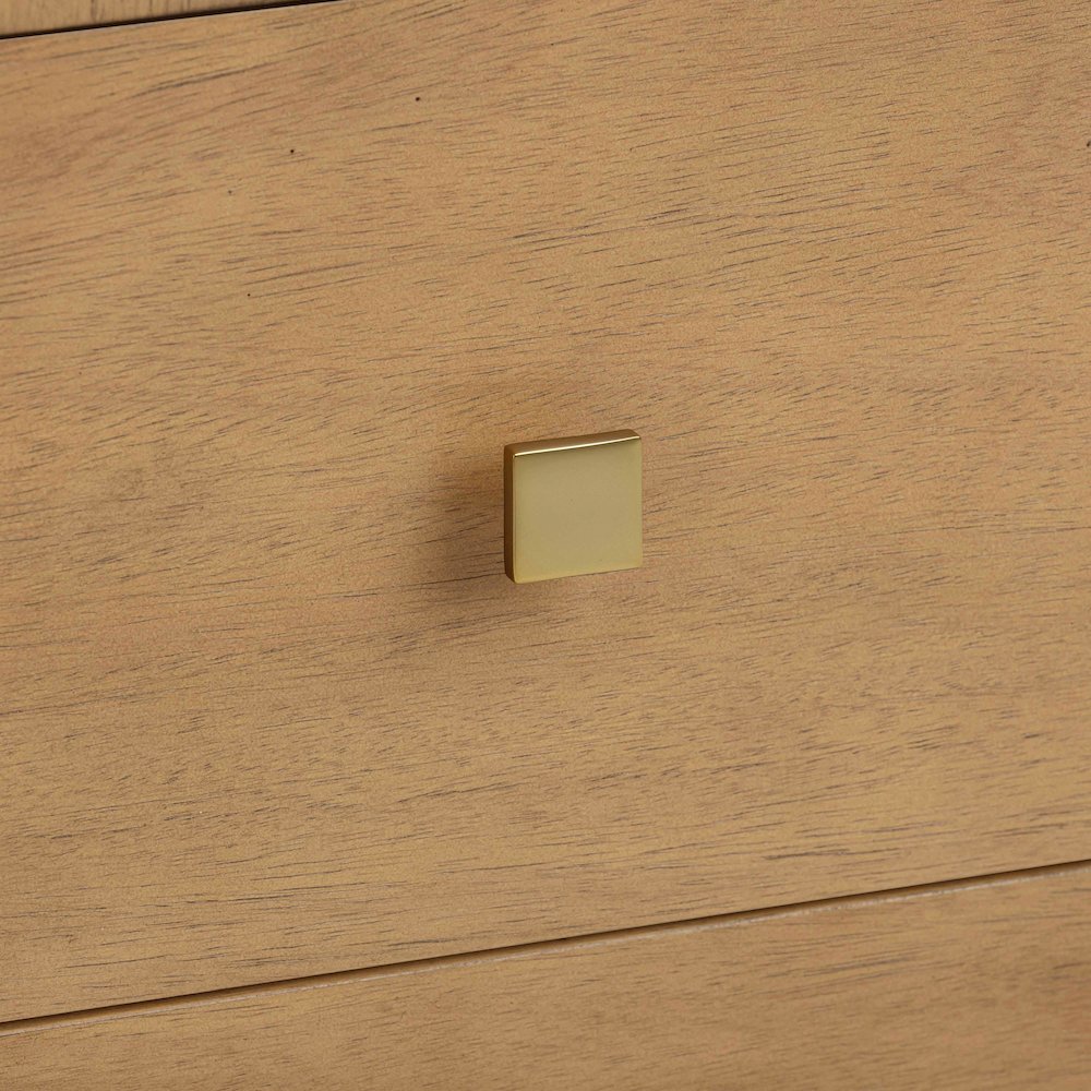 Hump 6 Drawer Natural Dresser. Picture 8