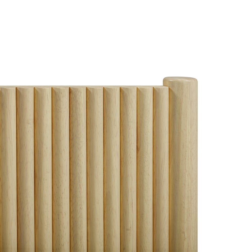 Tyla Natural Wood Queen Bed. Picture 5