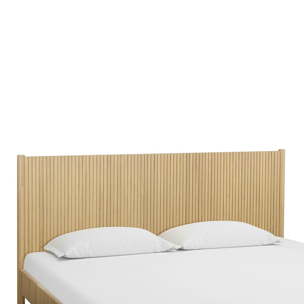 Tyla Natural Wood King Bed. Picture 4