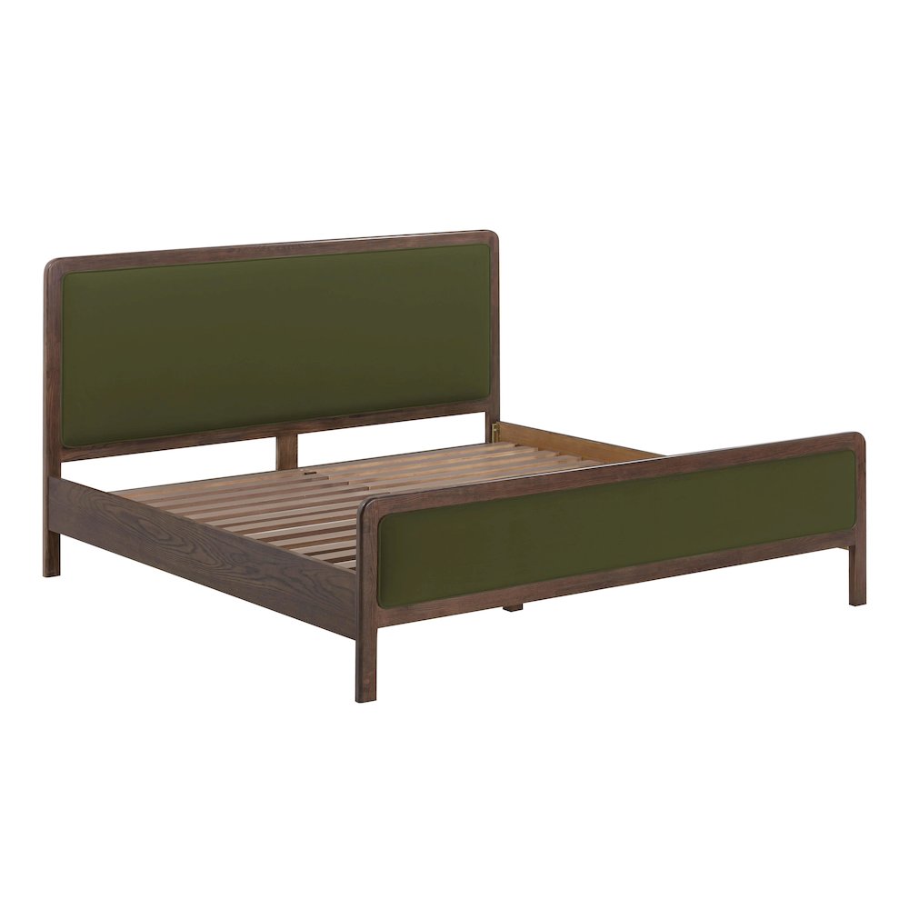 Hella Forest Green Velvet King Bed. Picture 8
