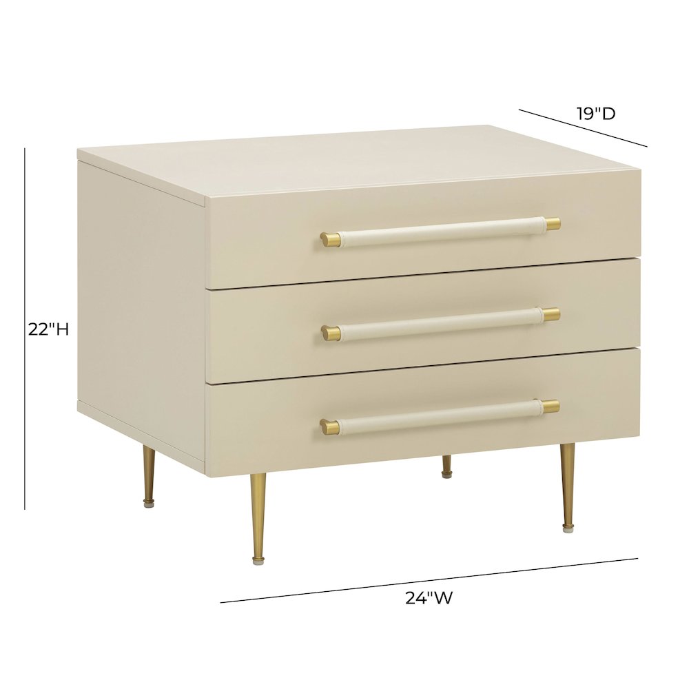 Trident Taupe Nightstand. Picture 9