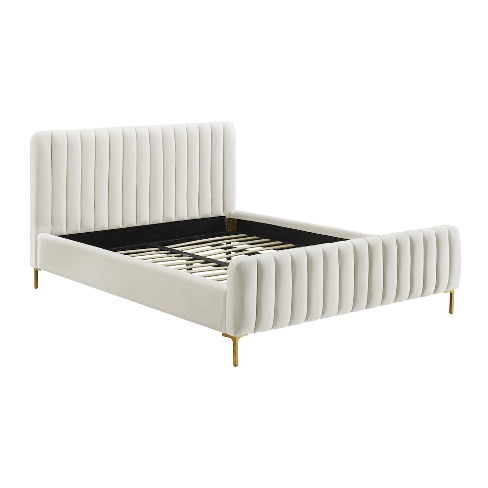Angela Cream Bed in UK King. Picture 4