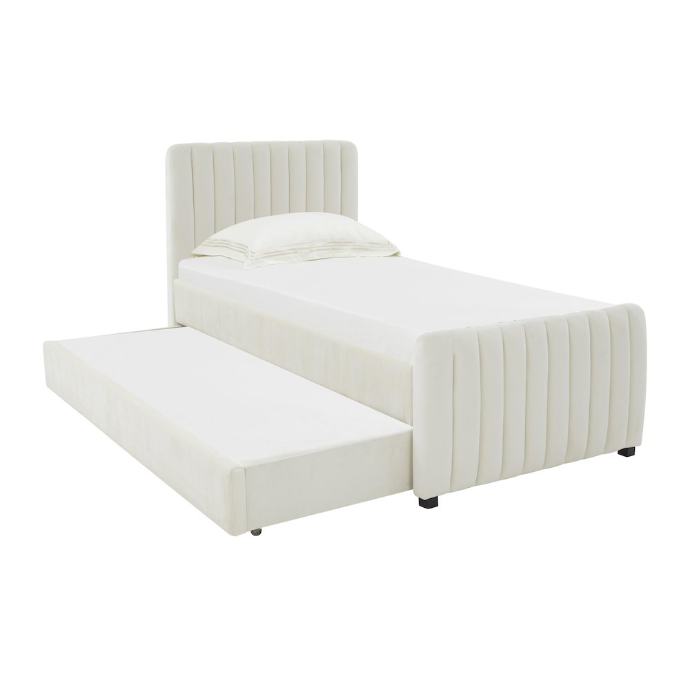 Angela Cream Trundle in Twin. Picture 1