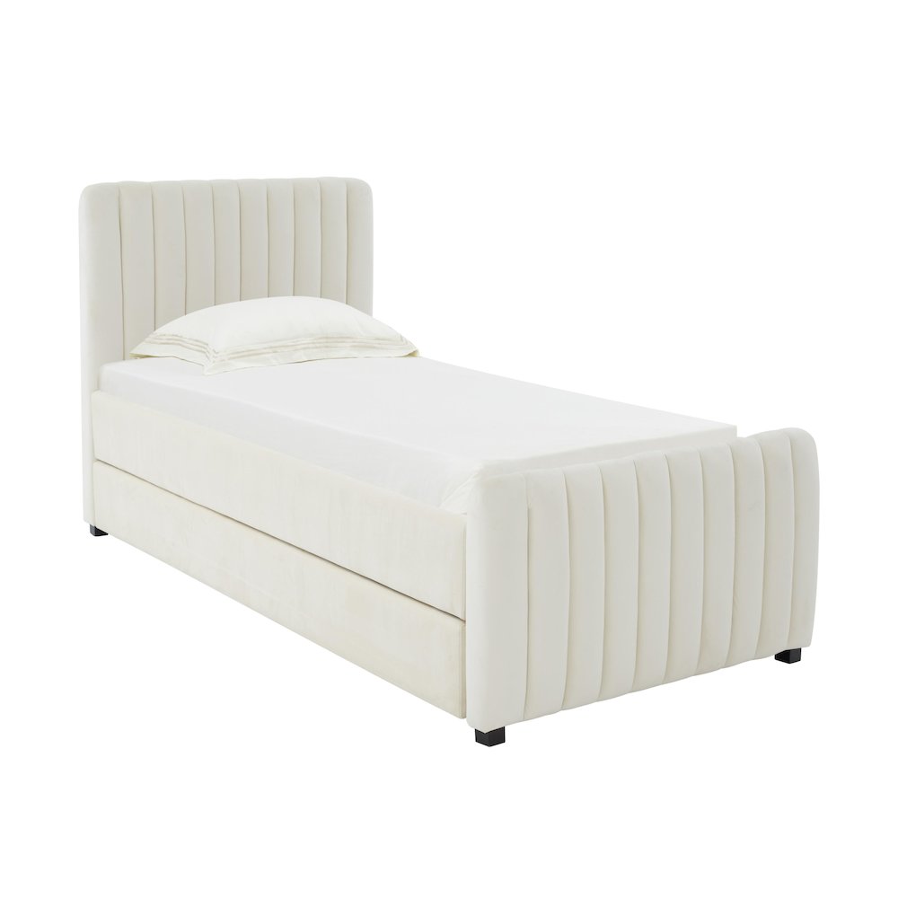 Angela Cream Trundle in Twin. Picture 3