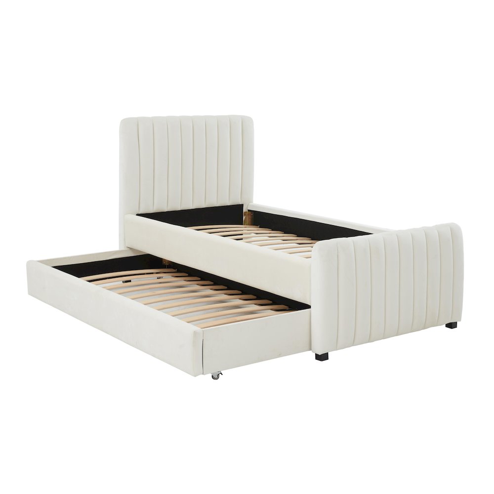 Angela Cream Trundle in Twin. Picture 6