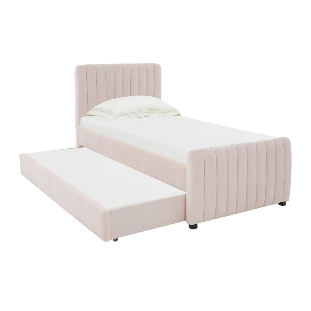 Angela Blush Trundle in Twin. Picture 1