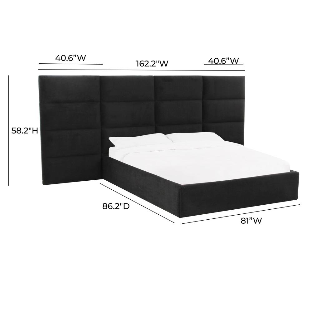 Eliana Black Velvet King Wings (Set of 2). Picture 7