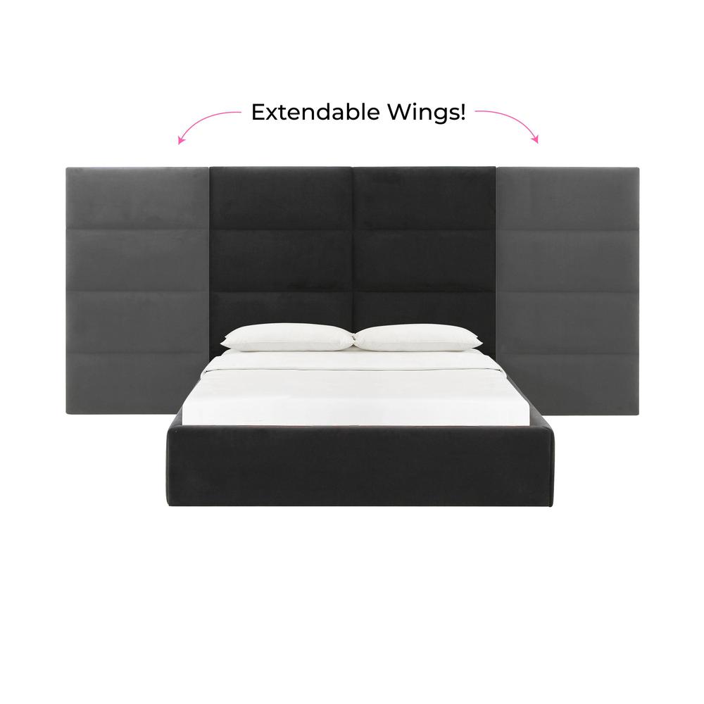 Eliana Black Velvet Queen Wings (Set of 2). Picture 4