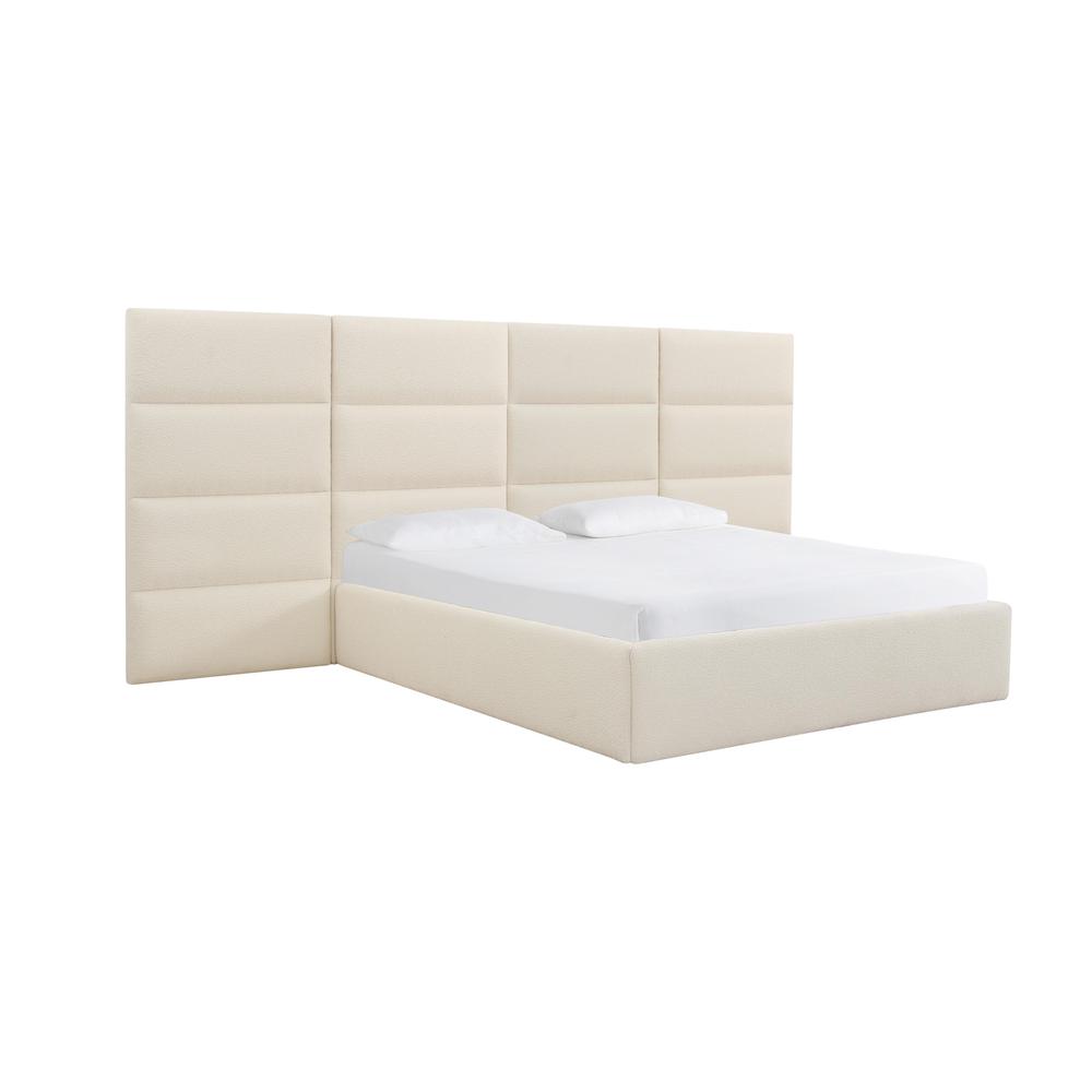 Eliana Cream Boucle Queen Wings (Set of 2). Picture 2