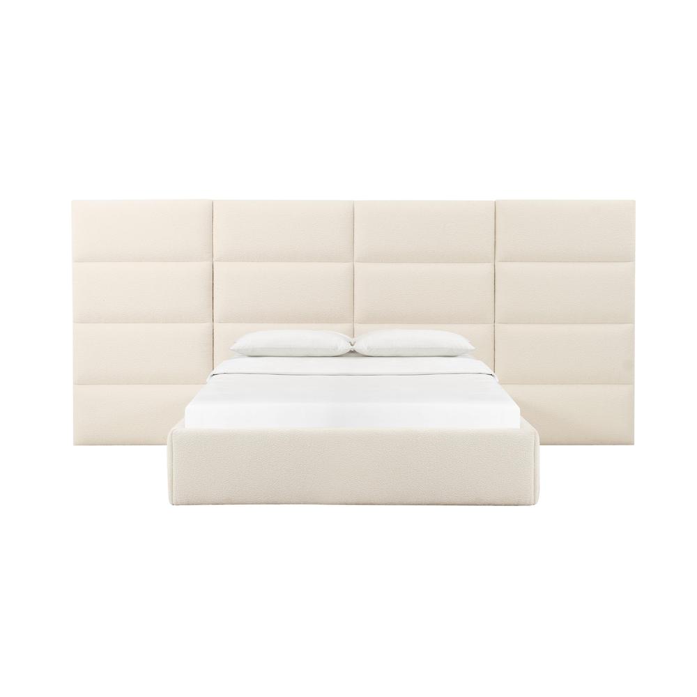 Eliana Cream Boucle Queen Wings (Set of 2). Picture 3