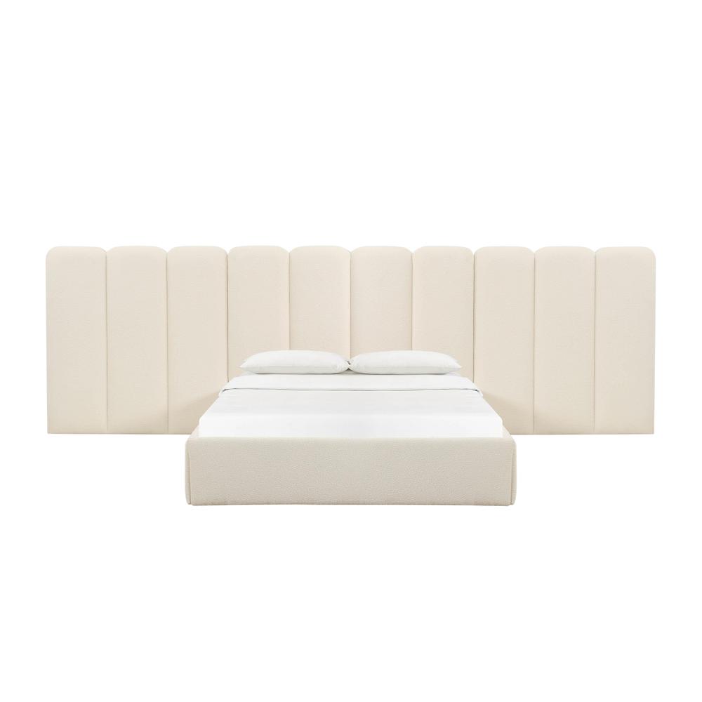 Palani Cream Boucle Wings - Queen or King (Set of 2). Picture 2