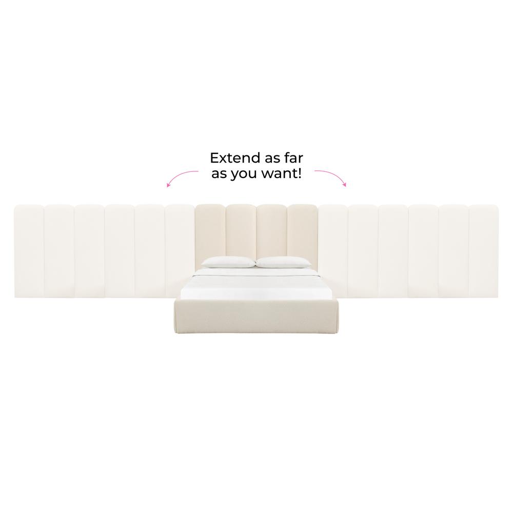 Palani Cream Boucle Wings - Queen or King (Set of 2). Picture 4