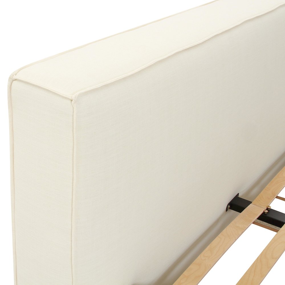 Olafur Cream Linen UK King Bed. Picture 5