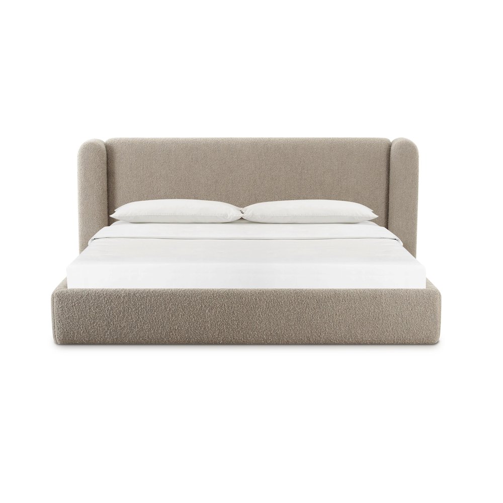 Babette Tan Boucle King Bed. Picture 3