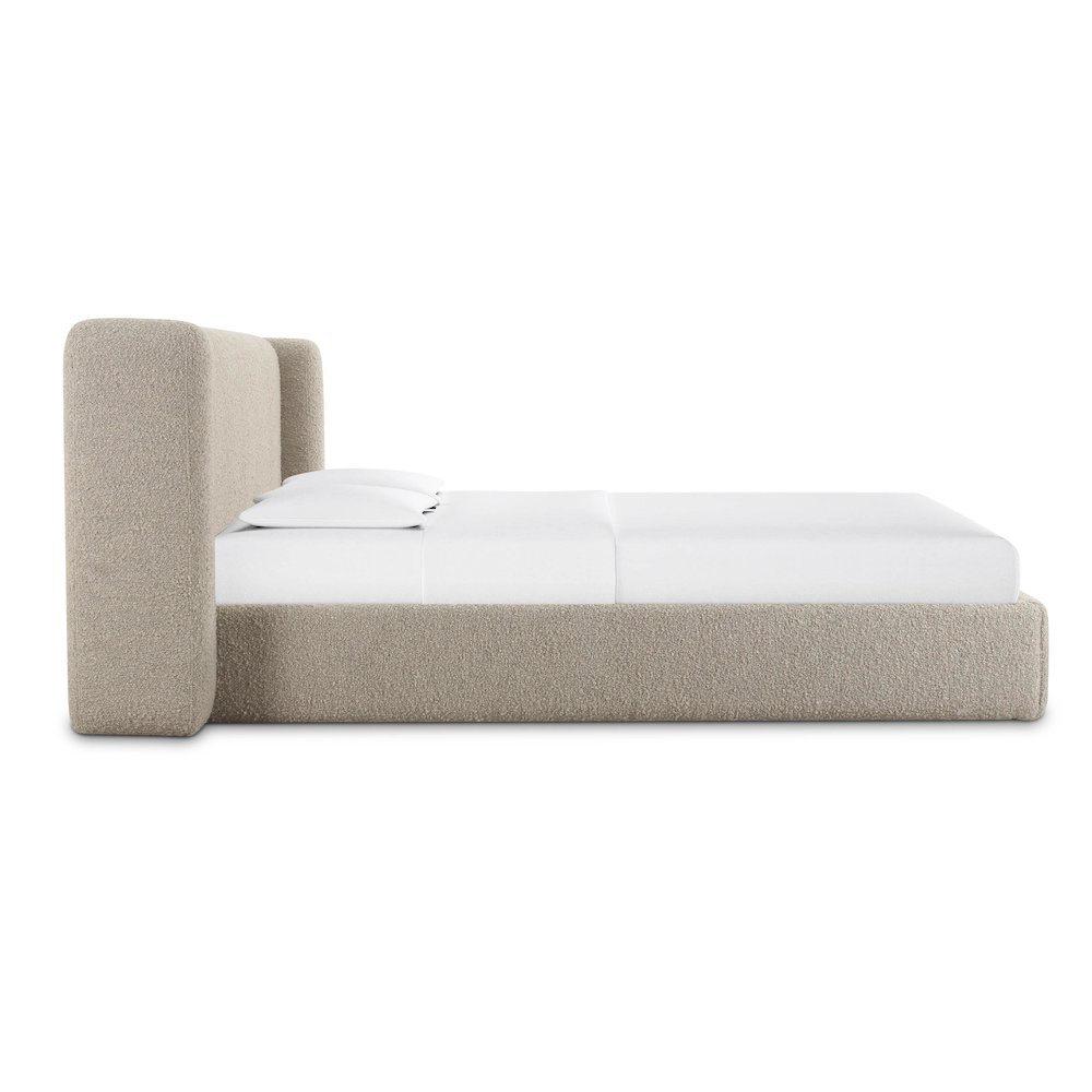 Babette Tan Boucle King Bed. Picture 4