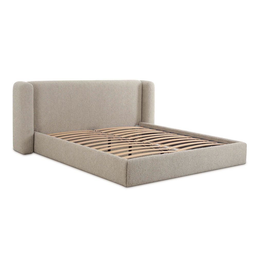 Babette Tan Boucle King Bed. Picture 5