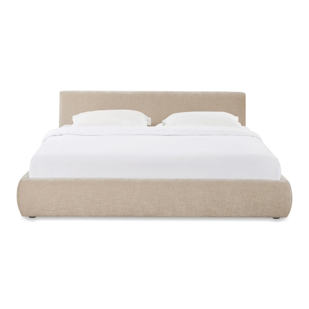 Isla Taupe Textured Velvet King Bed. Picture 3