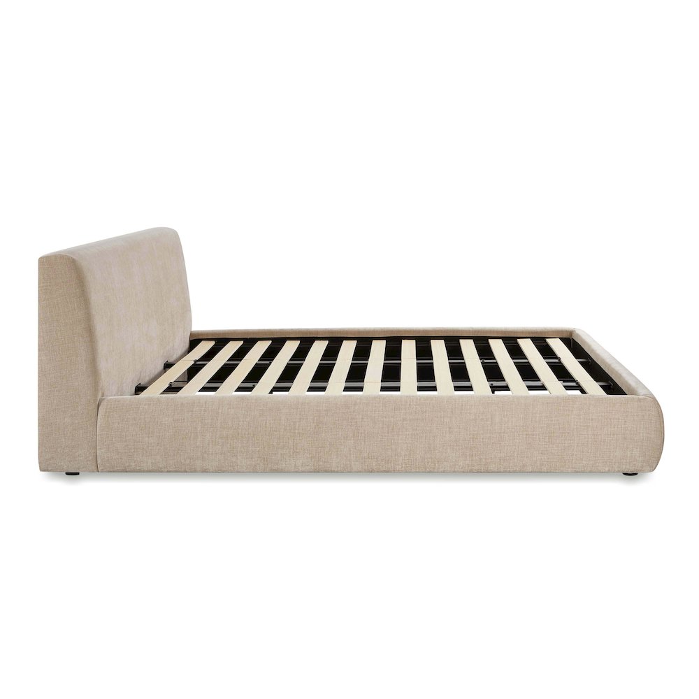 Isla Taupe Textured Velvet King Bed. Picture 7