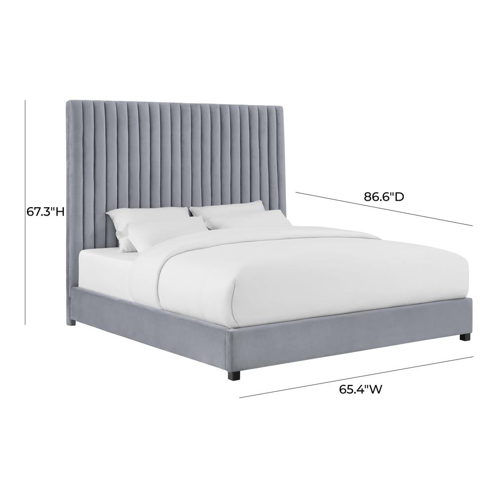 Arabelle Grey Bed in King. Picture 7