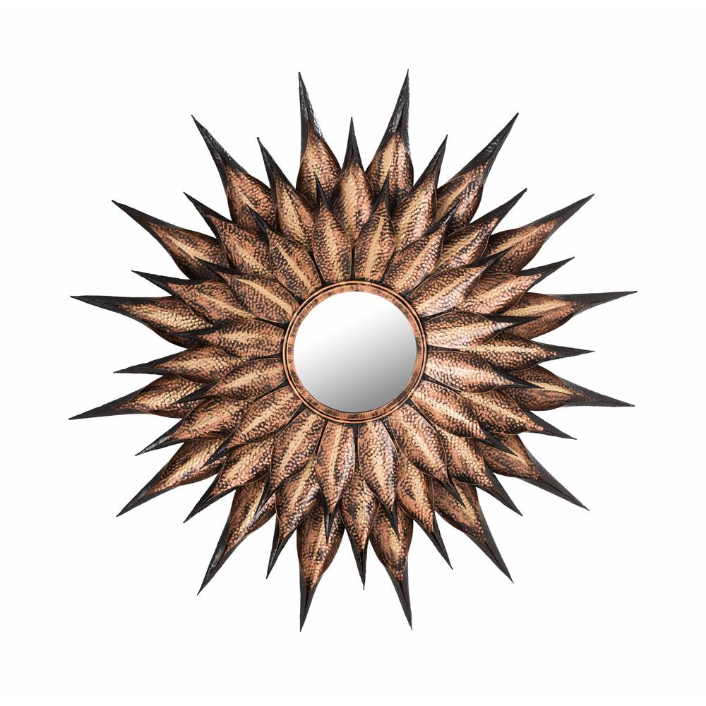 Sunflower Antique Wall Mirror. Picture 1