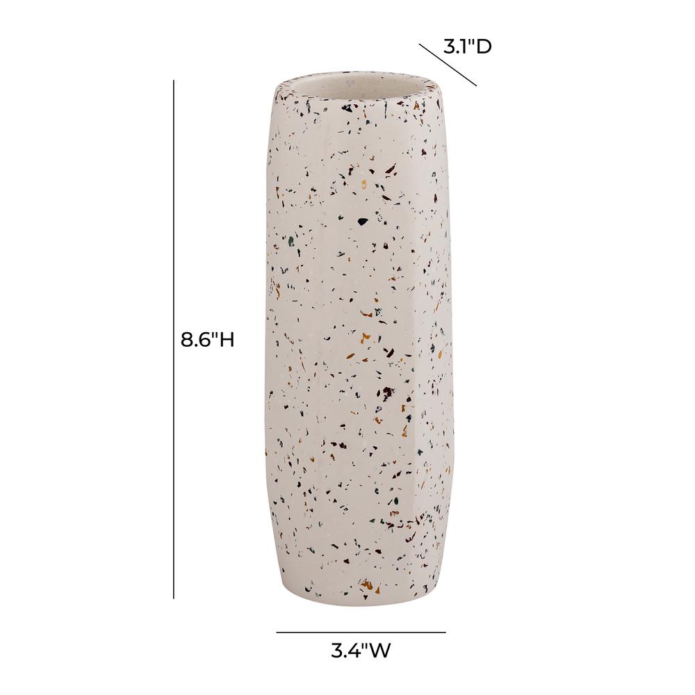 Terrazzo White Vase - Medium Skinny. Picture 4