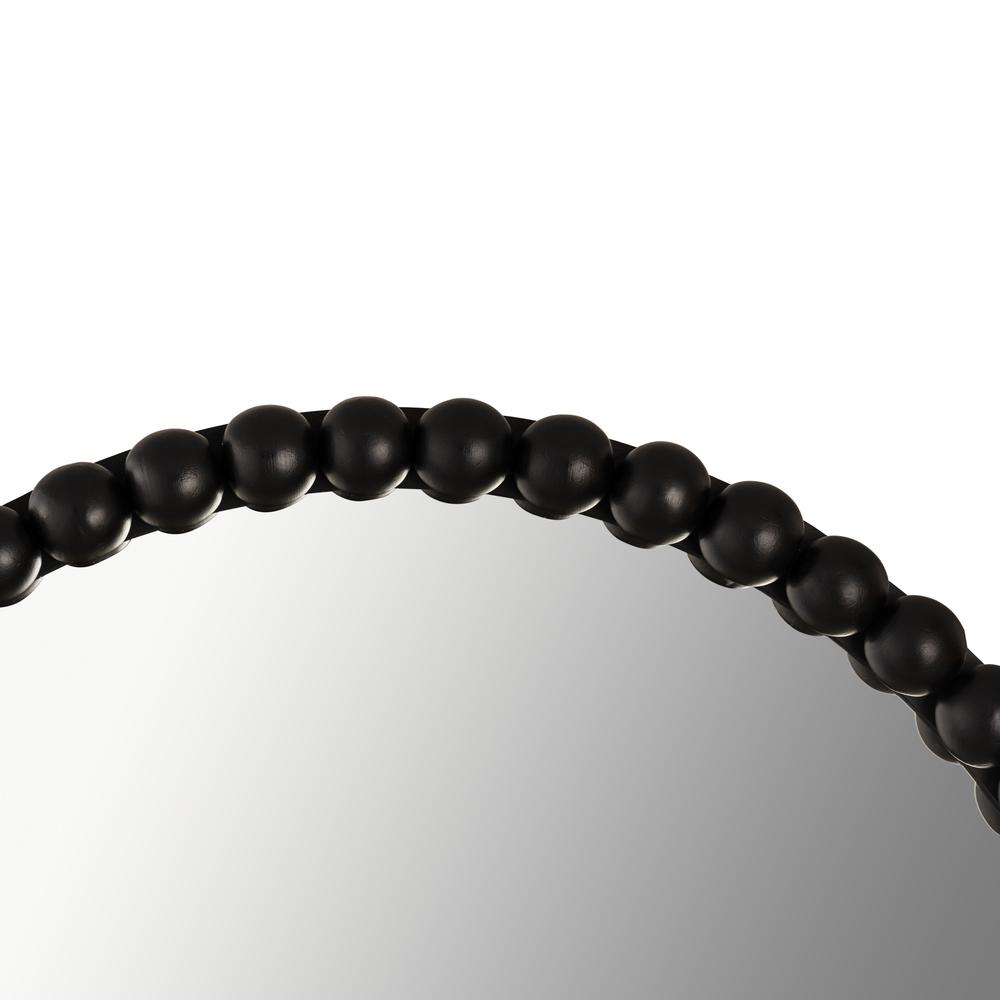 Baria Black Wooden Mirror. Picture 5