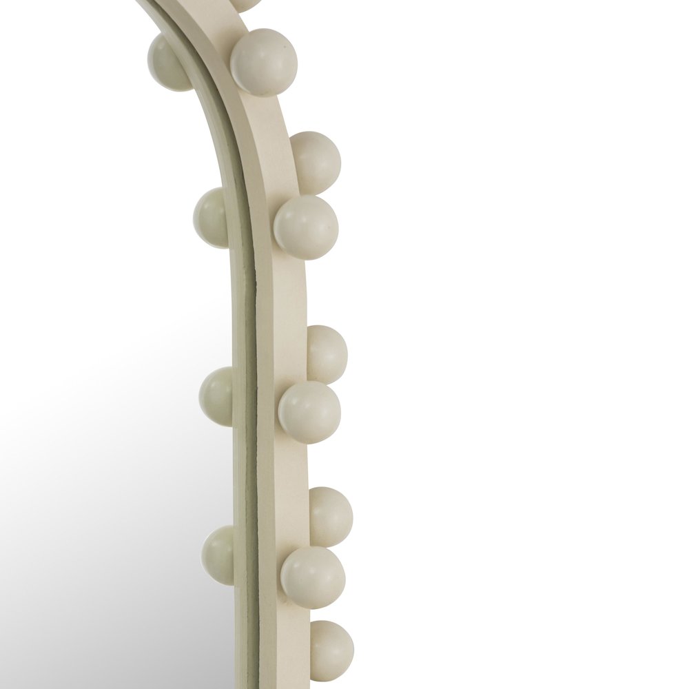 Bubbles Ivory Oval Wall Mirror. Picture 5