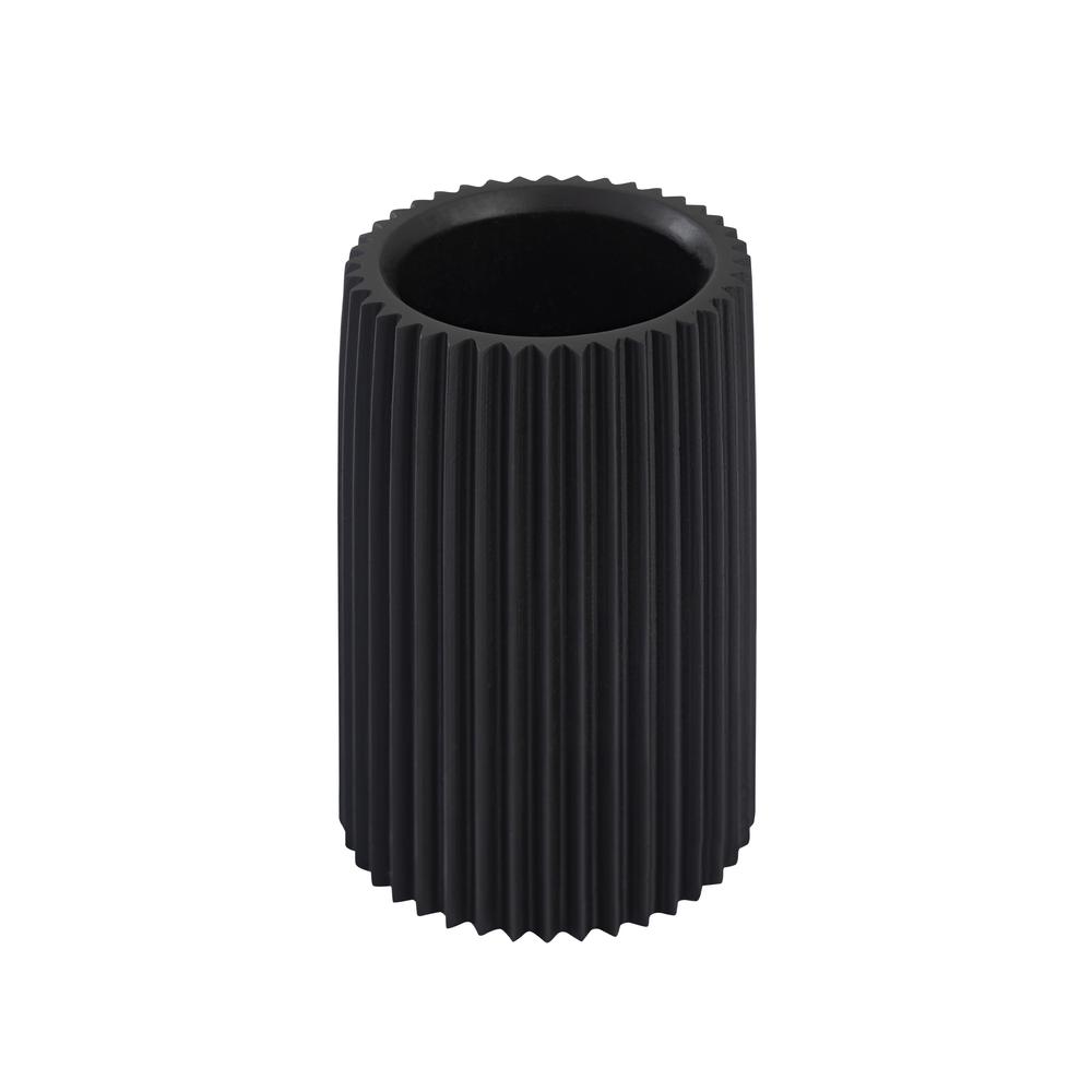 Jenna Black Concrete Table Vase. Picture 7