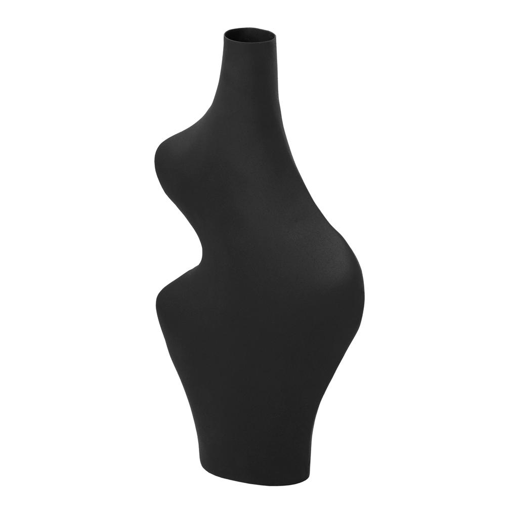 Tarri Black Steel Vase. Picture 3