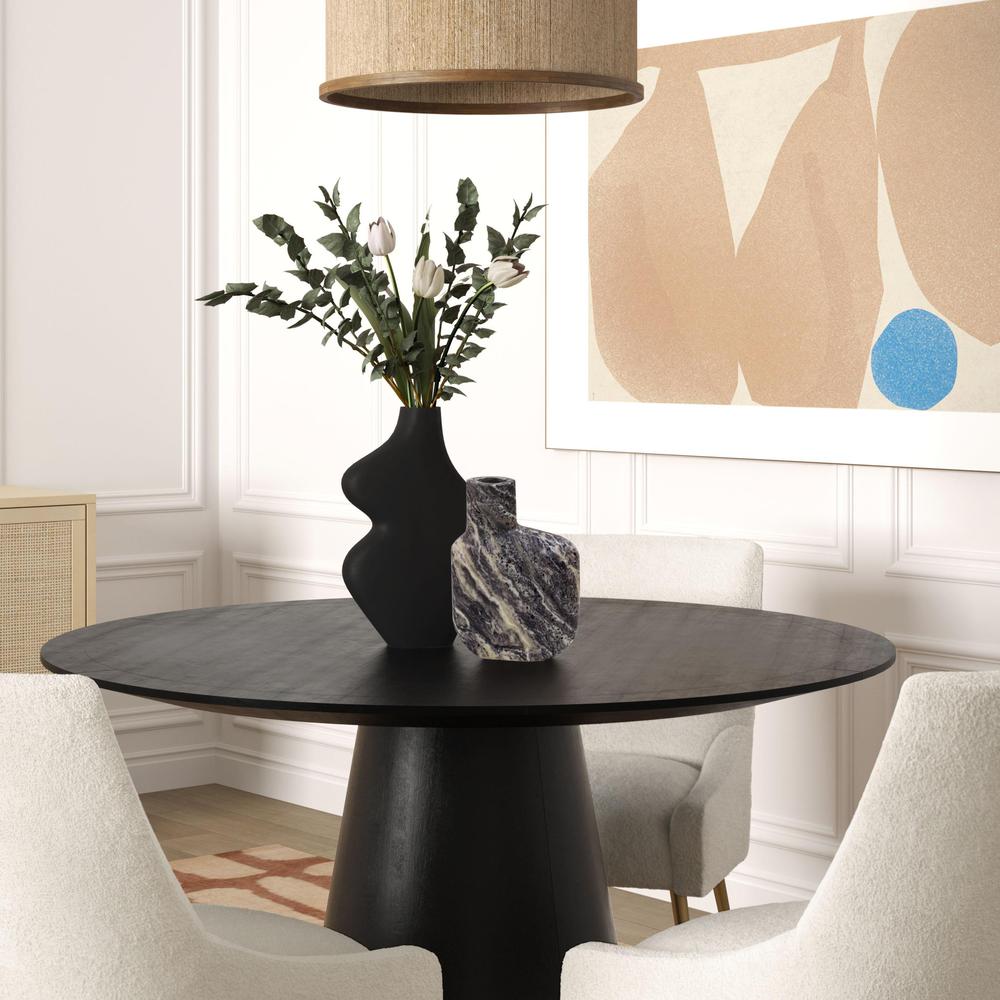 Tarri Black Steel Vase. Picture 7