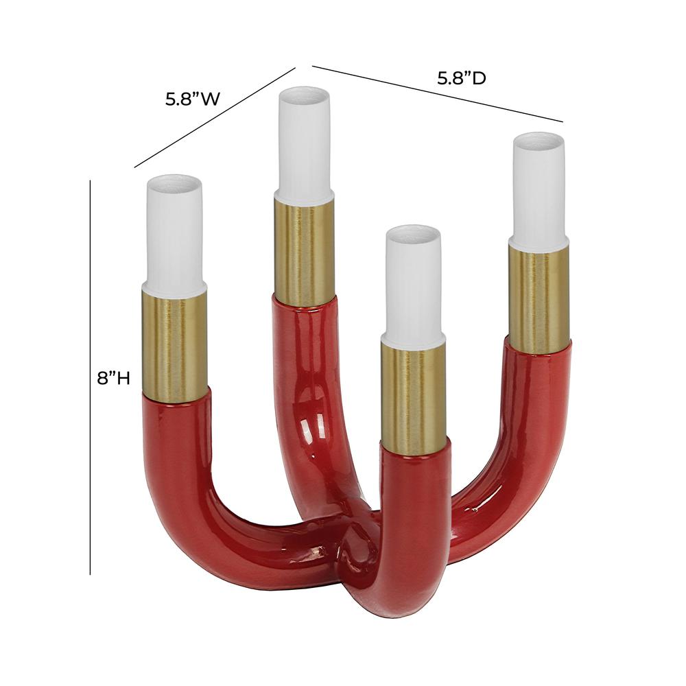 Kaonashi Burgundy Candelabra. Picture 4