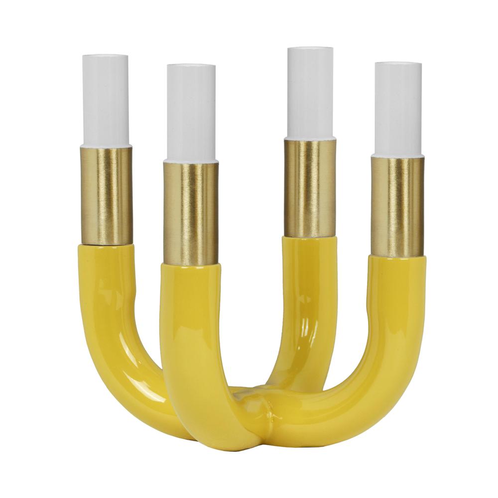 Kaonashi Mustard Yellow Candelabra. Picture 2