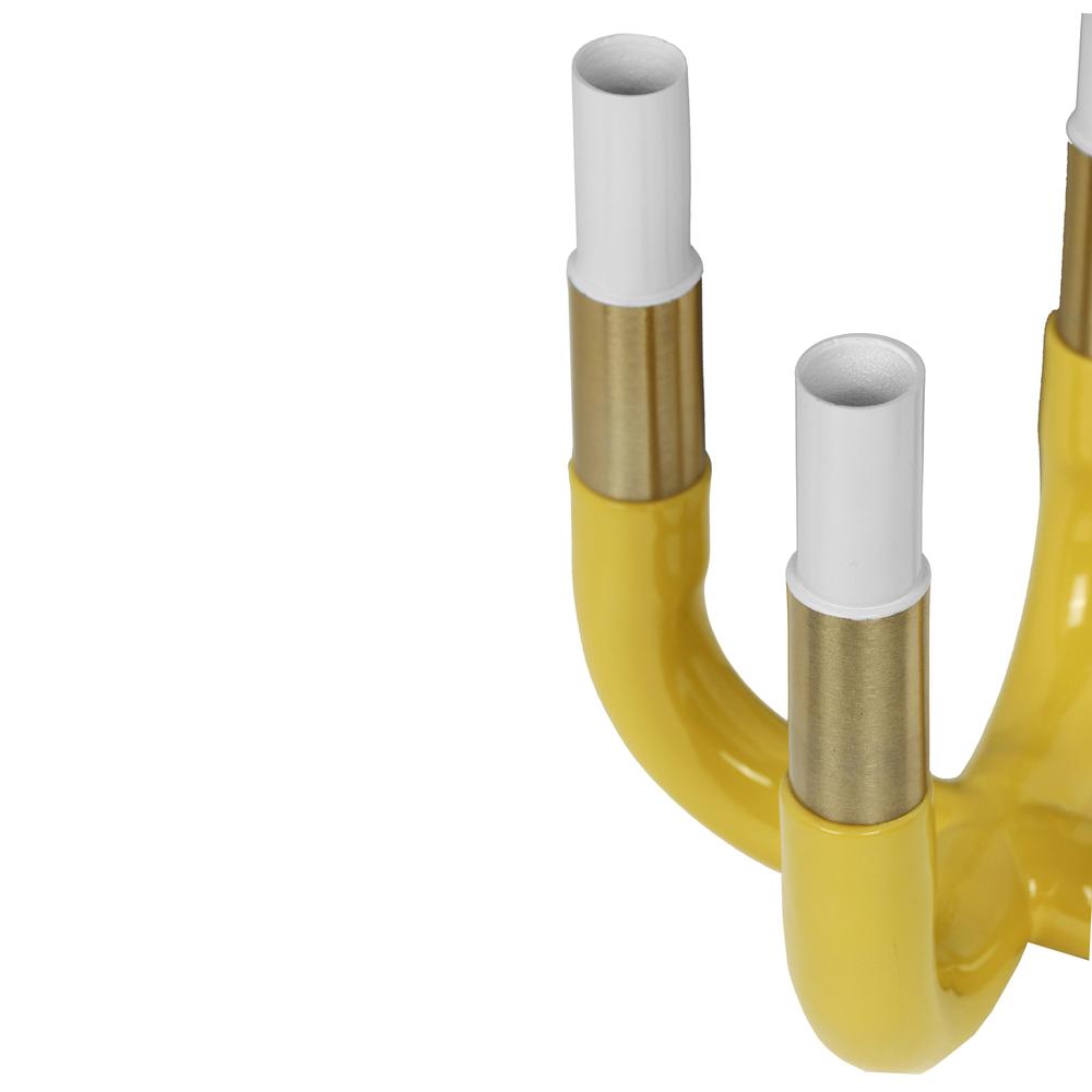 Kaonashi Mustard Yellow Candelabra. Picture 3