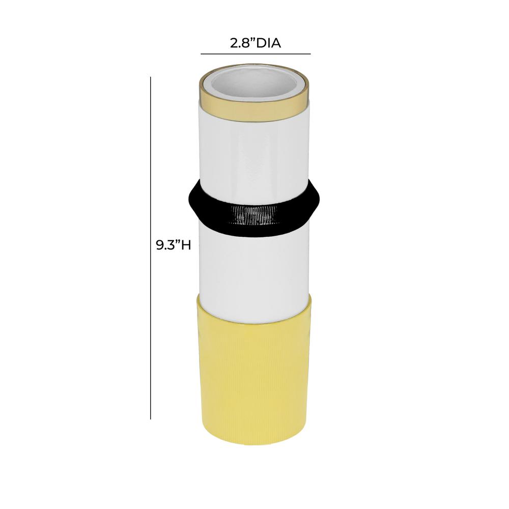 Kaonashi Mustard Yellow Vase. Picture 2