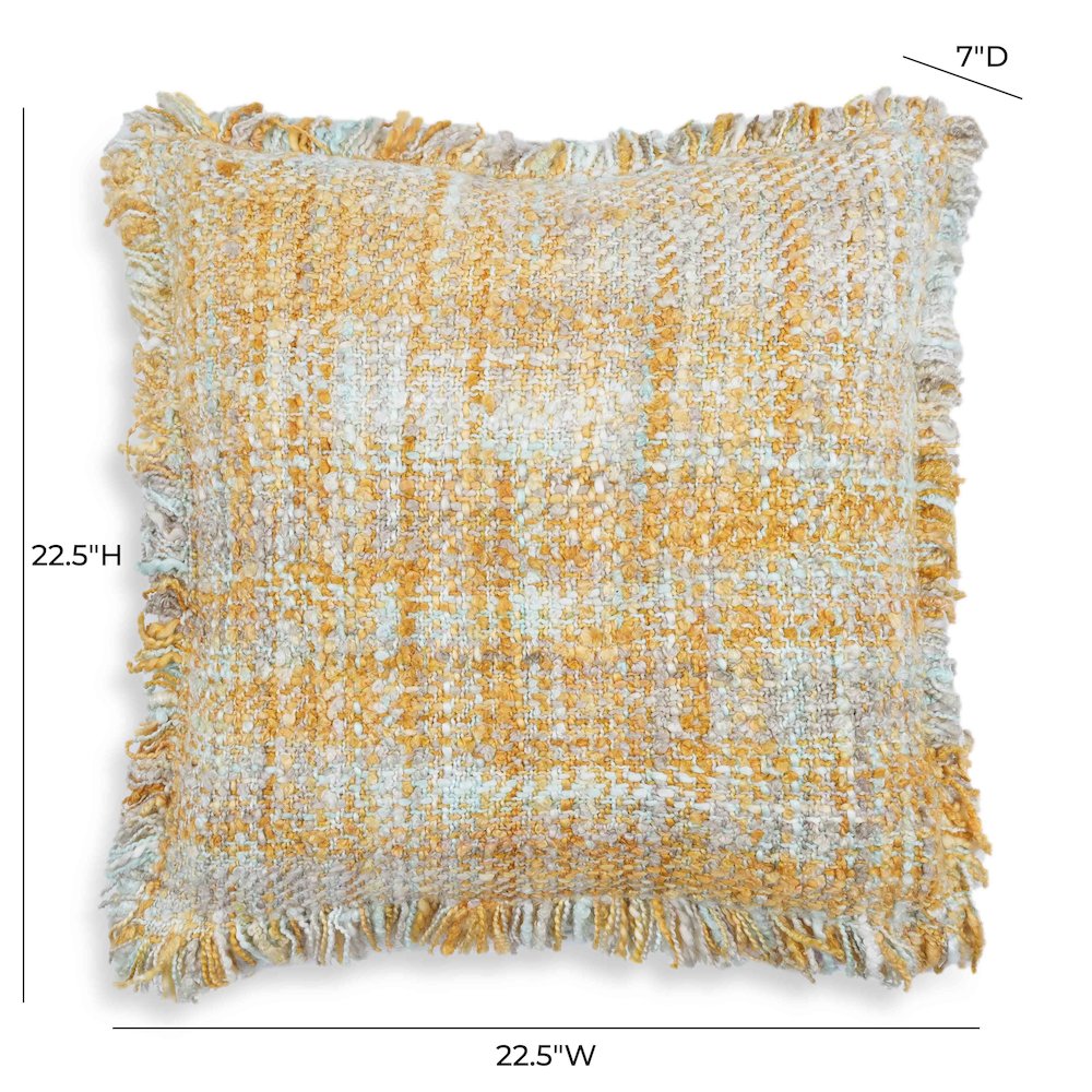 Frazzle Haystack Yellow Cushion. Picture 4
